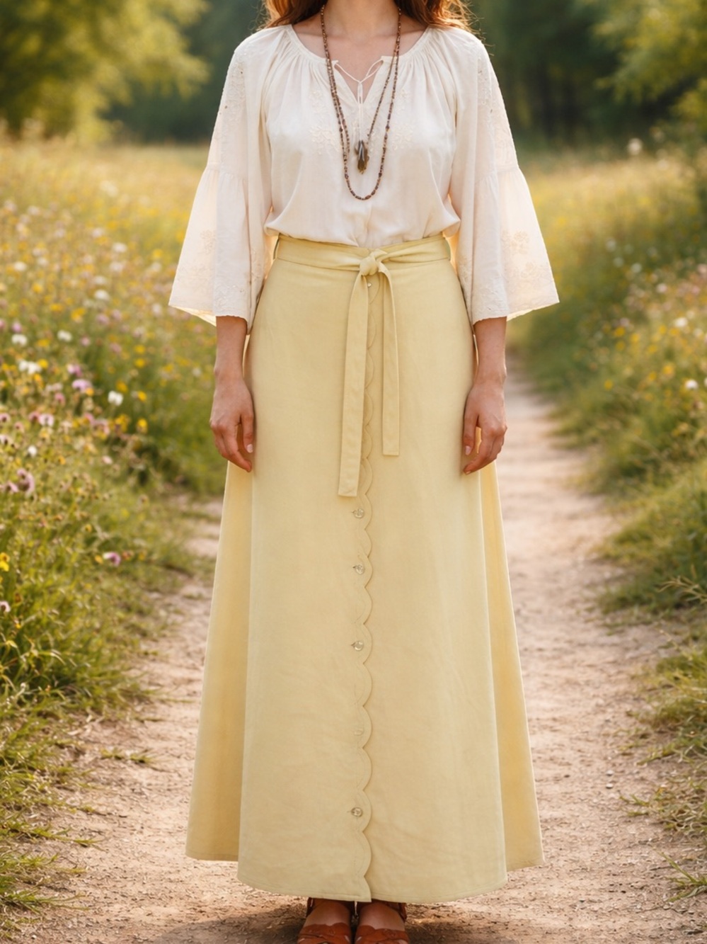 Vintage Nat Kaplan Couture Butter Yellow Ultra Suede Old Money Maxi Size 10/12